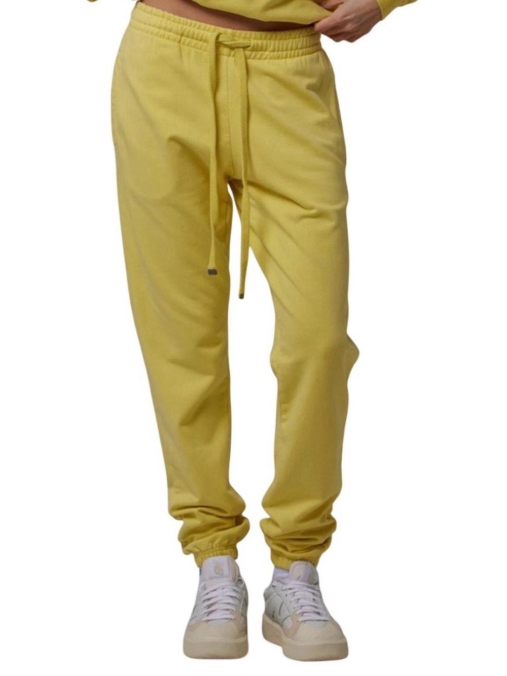 Talentless sweatpants joggers size M butter yellow tapered legs